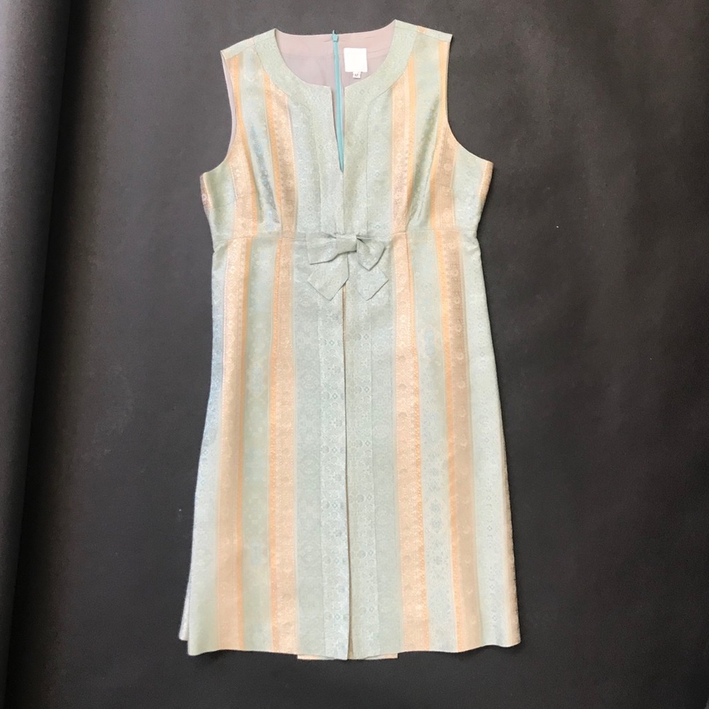 Anna Sui brocade sheath dress.